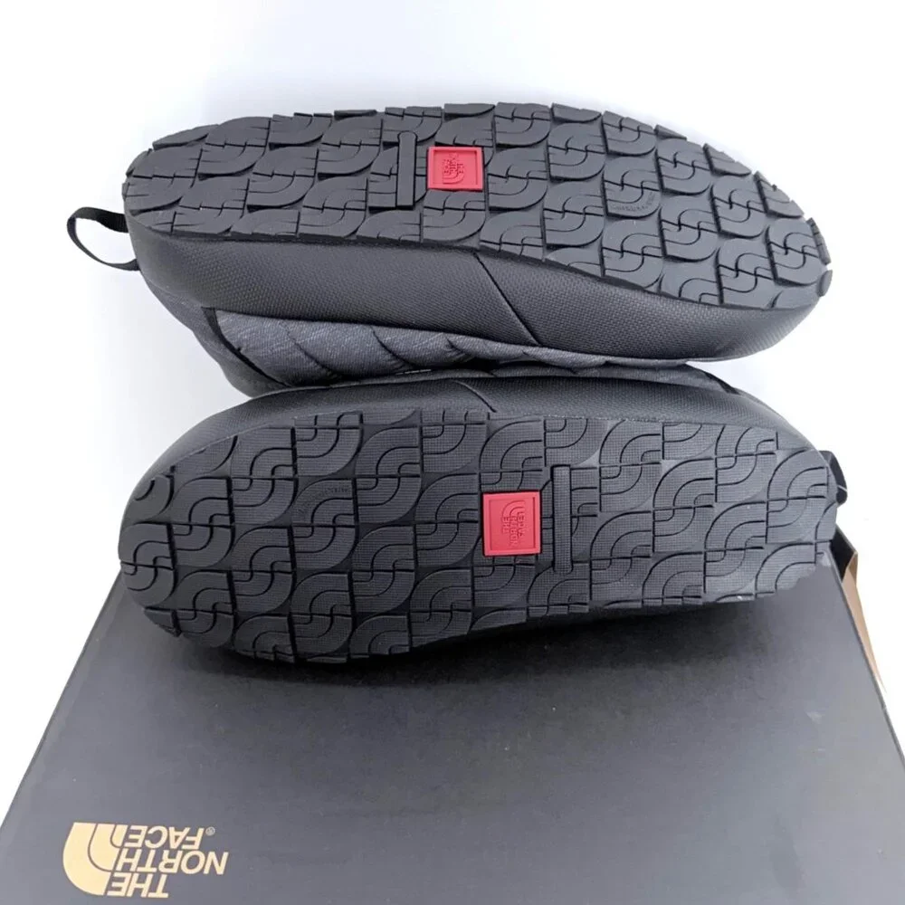 The North Face Thermoball Gray Black Water Repellent Slip on Booties Men Size 10
